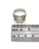 3.04ct VS1, H GIA Certified Assher Cut Engagement Ring in Platinum/ 18KY Gold